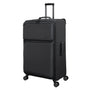 Debutant 3 Piece Softside 8 Wheel Spinner Luggage Set (Black)