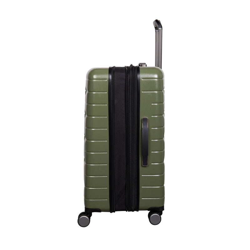 Erudite 32" Hardside Checked 8 Wheel Expandable Spinner (Green)