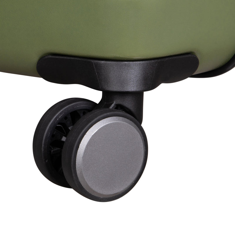 Erudite 32" Hardside Checked 8 Wheel Expandable Spinner (Green)