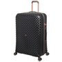 Glitzy 31" Hardside Checked 8 Wheel Expandable Spinner (Black)