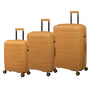 ECO-Tough 21" Hardside Carry-On 8 Wheel Expandable Spinner (Honey Gold)