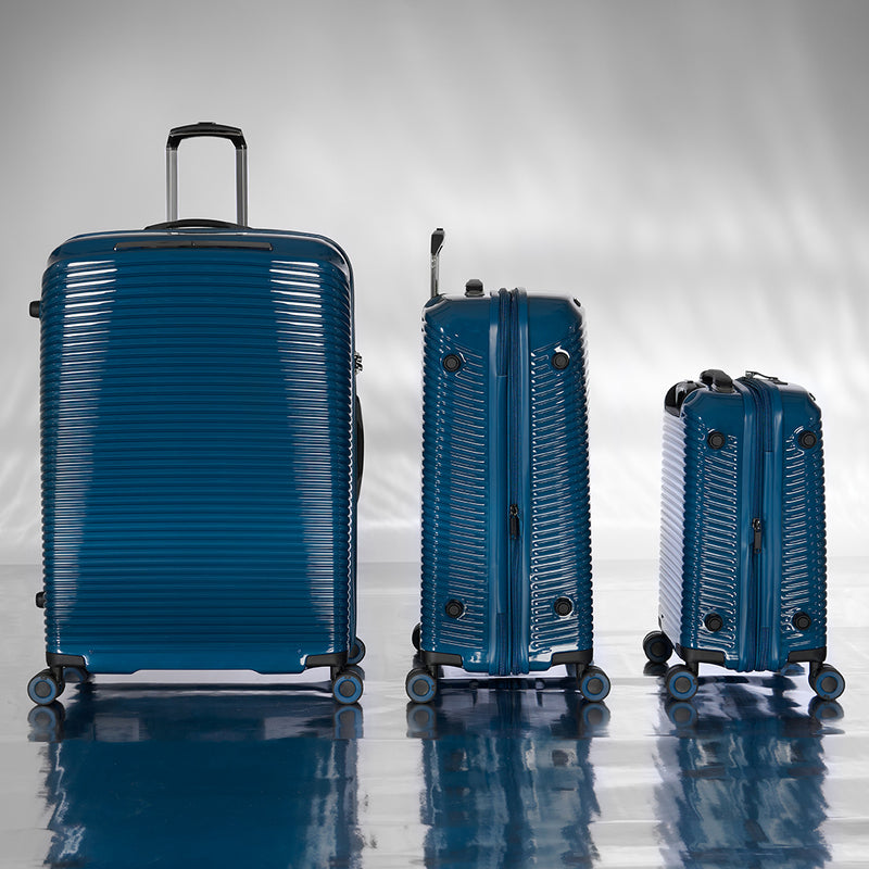 Traversed 3 Piece Hardside 8 Wheel Expandable Spinner Set (Deep Dive)