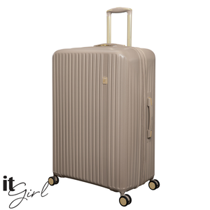 CLOSEOUT - Luxuriant 31" Hardside Checked 8 Wheel Expandable Spinner (Vintage Grey)