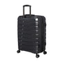 Prosperous Metallic 28" Hardside Checked 8 Wheel Expandable Spinner (Metallic Grey)