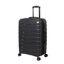 Prosperous Metallic 28" Hardside Checked 8 Wheel Expandable Spinner (Metallic Grey)