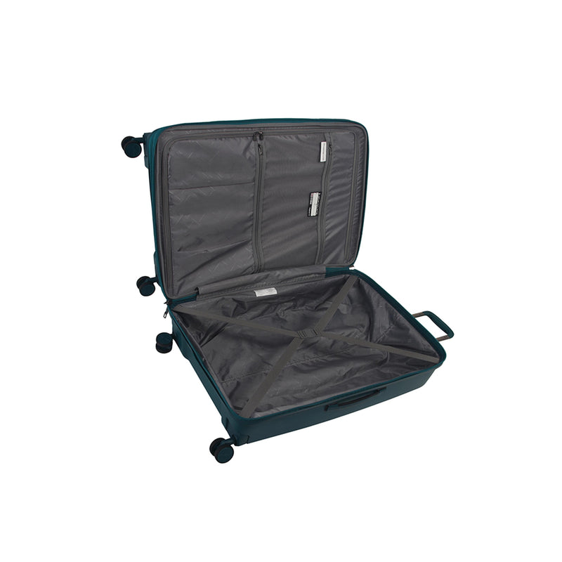 Influential 26" Hardside Checked 8 Wheel Expandable Spinner (Euro Blue)