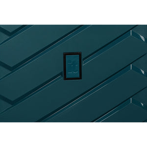 Influential 26" Hardside Checked 8 Wheel Expandable Spinner (Euro Blue)