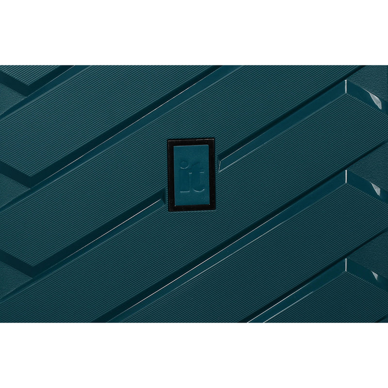 Influential 26" Hardside Checked 8 Wheel Expandable Spinner (Euro Blue)