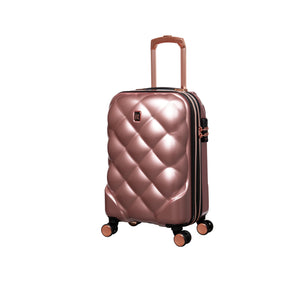 St. Tropez Trois Hardside 3pc 8 Wheel Expandable Spinner Set (Metallic Rose Gold)