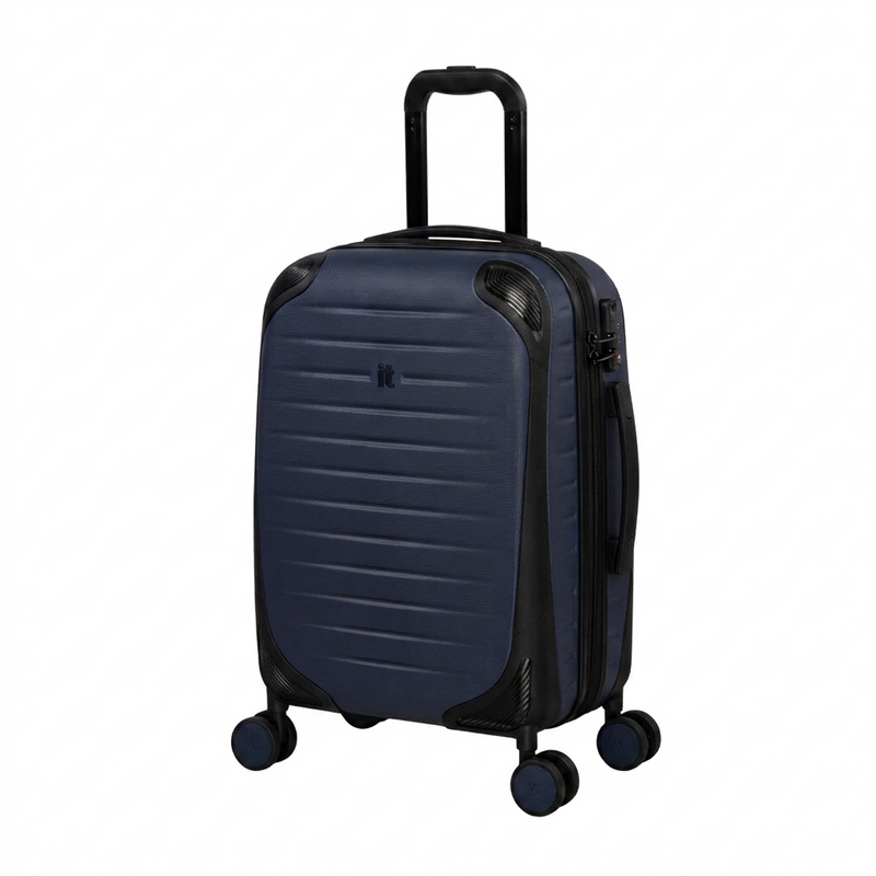 Lineal 21" Hardside Carry-On 8 Wheel Expandable Spinner (Dress Blues)