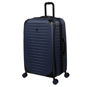 Lineal 32" Hardside Checked 8 Wheel Expandable Spinner (Dress Blues)