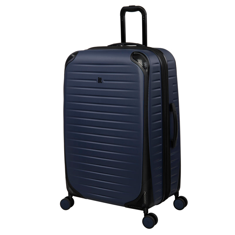 Lineal 32" Hardside Checked 8 Wheel Expandable Spinner (Dress Blues)