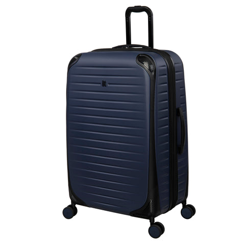 Lineal 32" Hardside Checked 8 Wheel Expandable Spinner (Dress Blues)