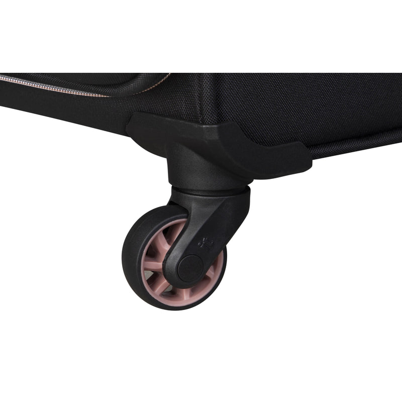 Divinity 30" Softside Checked 4 Wheel Spinner (Black)