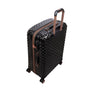 Glitzy 3 Piece Hardside 8 Wheel Expandable Spinner Set (Black)