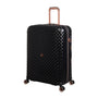 Glitzy 3 Piece Hardside 8 Wheel Expandable Spinner Set (Black)