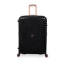 Glitzy 3 Piece Hardside 8 Wheel Expandable Spinner Set (Black)