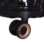 Glitzy 3 Piece Hardside 8 Wheel Expandable Spinner Set (Black)