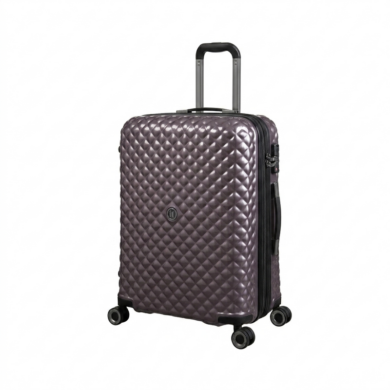 Glitzy 27" Hardside Checked 8 Wheel Expandable Spinner (Shark)