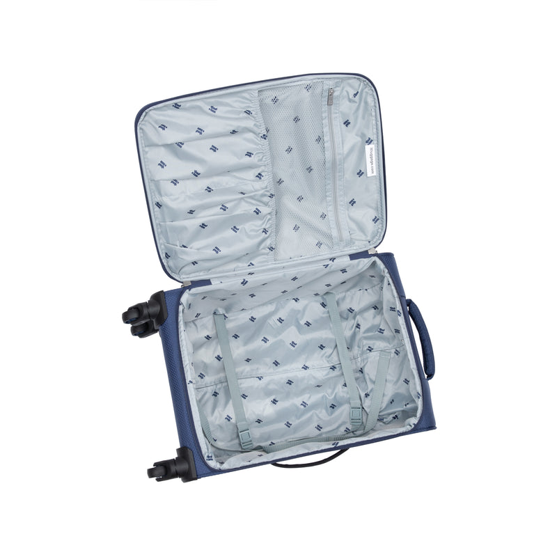 Striving 22" Softside Carry-On 8 Wheel Spinner (Ocean Cavern)