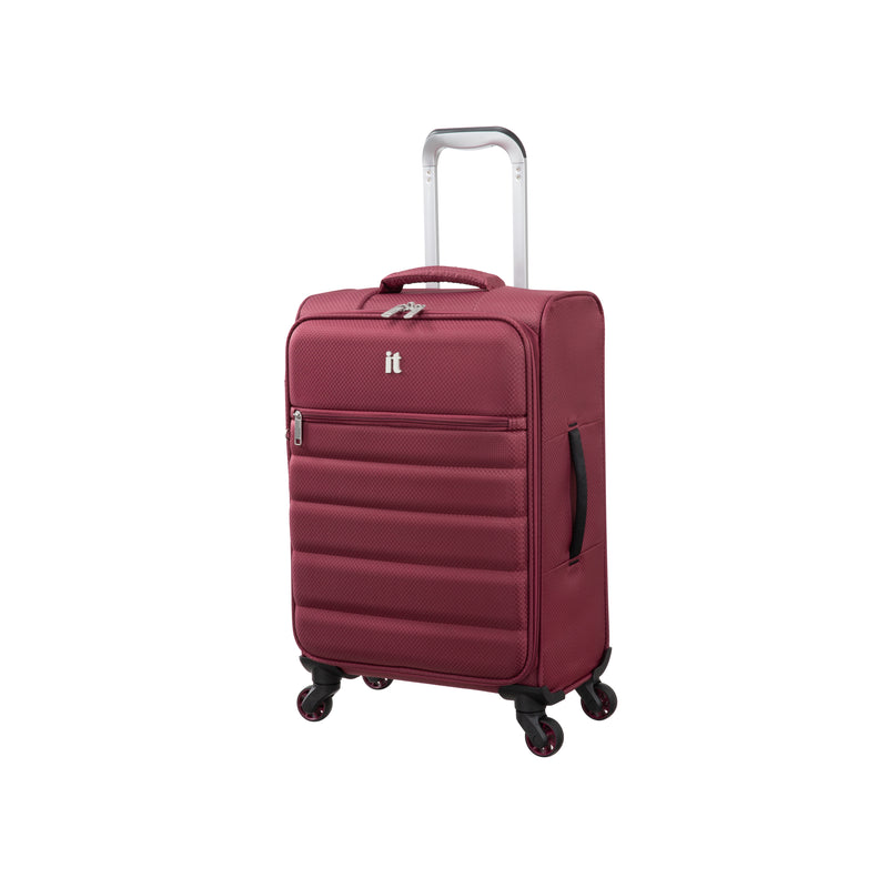 Striving 3 Piece Softside 8 Wheel Spinner Luggage Set (Tibetan Red)