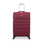 Striving 3 Piece Softside 8 Wheel Spinner Luggage Set (Tibetan Red)