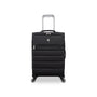 Striving 3 Piece Softside 4 Wheel Spinner Luggage Set (Black)