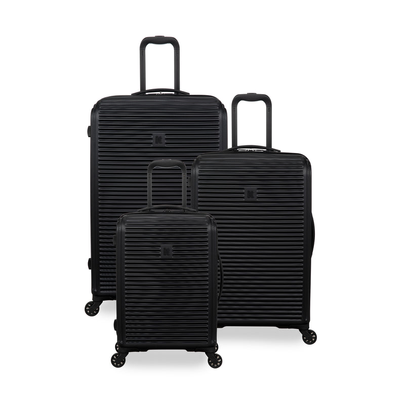 Shutter 3 Piece Hardside 8 Wheel Spinner Set (Black)