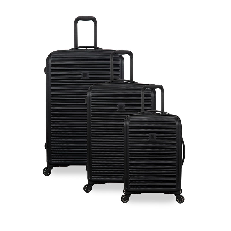 Shutter 3 Piece Hardside 8 Wheel Spinner Set (Black)