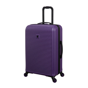 Shutter 27" Hardside Checked 8 Wheel Spinner (Purple)