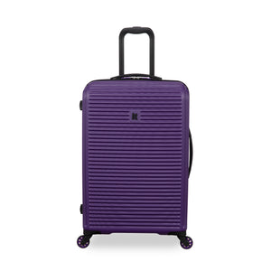 Shutter 27" Hardside Checked 8 Wheel Spinner (Purple)