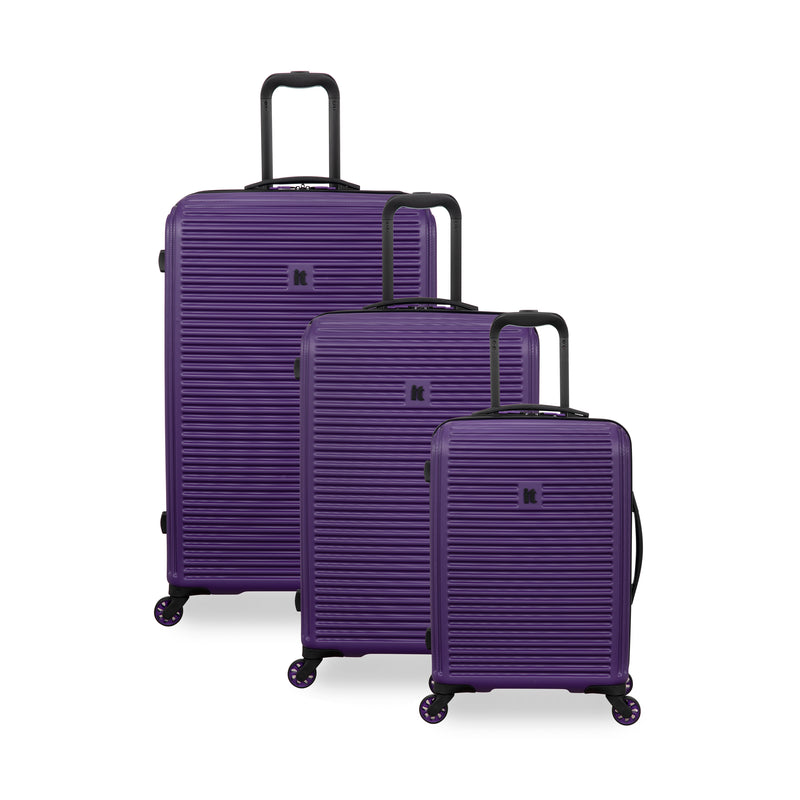 Shutter 3 Piece Hardside 8 Wheel Spinner Set (Purple)