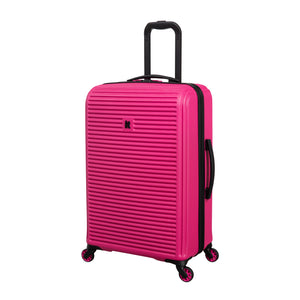 Shutter 27" Hardside Checked 8 Wheel Spinner (Pink Yarrow)