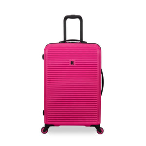 Shutter 27" Hardside Checked 8 Wheel Spinner (Pink Yarrow)