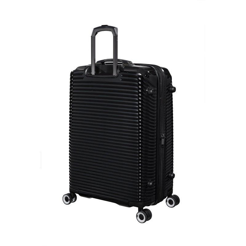 Traversed 31.5" Hardside Checked 8 Wheel Expandable Spinner (Black)