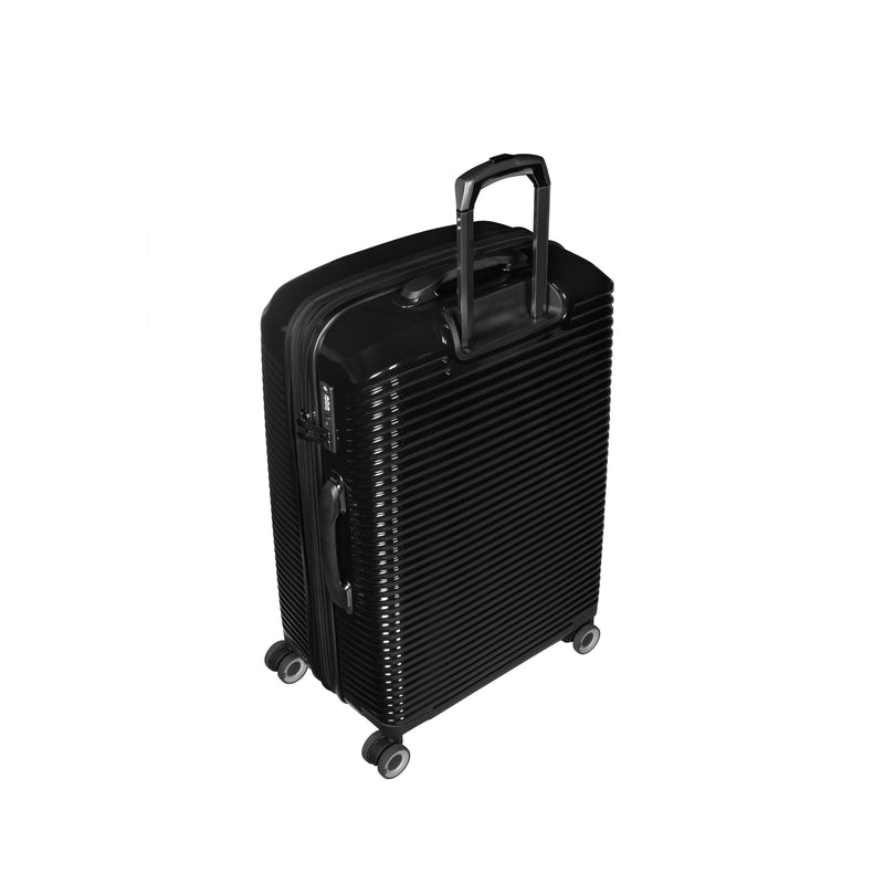 Traversed 31.5" Hardside Checked 8 Wheel Expandable Spinner (Black)