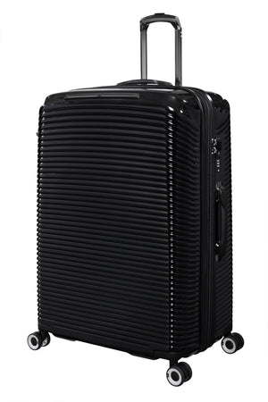 Traversed 31.5" Hardside Checked 8 Wheel Expandable Spinner (Black)