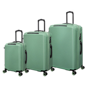 Traversed 3 Piece Hardside 8 Wheel Expandable Spinner Set (Hedge Green)