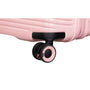 Traversed 3 Piece Hardside 8 Wheel Expandable Spinner Set (Metallic Rose Gold)