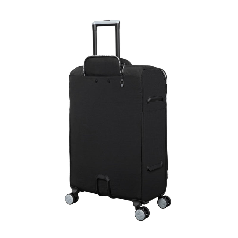 BRITBAG Ashdon 3 Piece Softside 8 Wheel Spinner Set (Black）