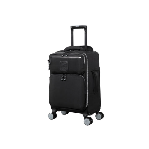 BRITBAG Ashdon 22" Softside Carry-On 8 Wheel Spinner (Black)