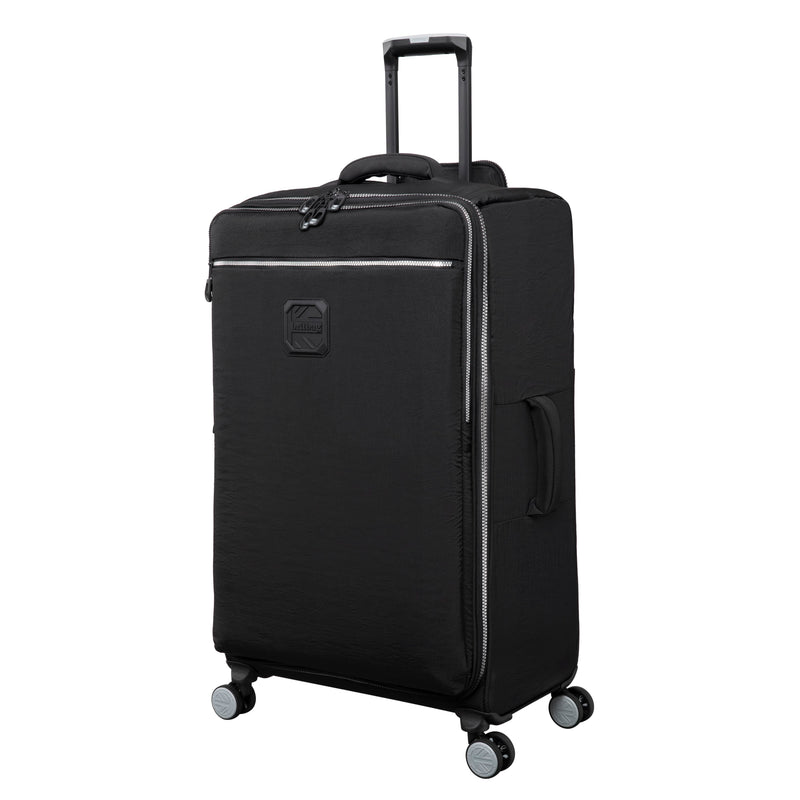 BRITBAG Ashdon 32" Softside Checked 8 Wheel Spinner (Black)