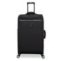 BRITBAG Ashdon 3 Piece Softside 8 Wheel Spinner Set (Black）