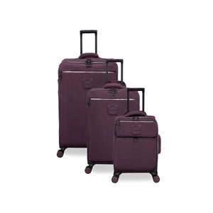 BRITBAG Ashdon 3 Piece Softside 8 Wheel Spinner Set (Fig)