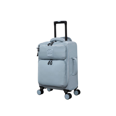 BRITBAG Ashdon 22" Softside Carry-On 8 Wheel Spinner (Light Blue)
