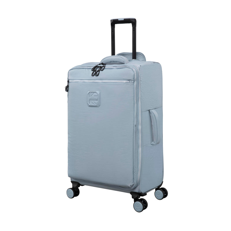 BRITBAG Ashdon 3 Piece Softside 8 Wheel Spinner Set (Light Blue)