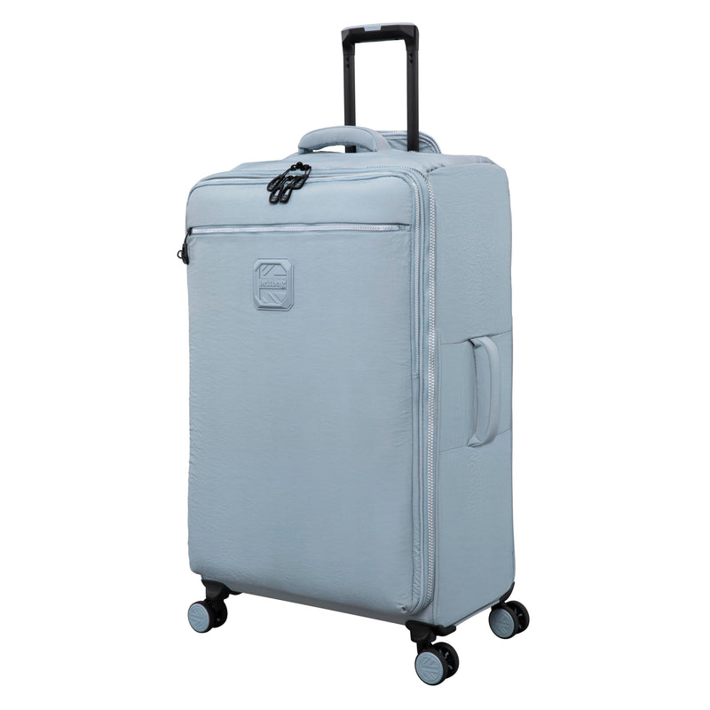 BRITBAG Ashdon 3 Piece Softside 8 Wheel Spinner Set (Light Blue)