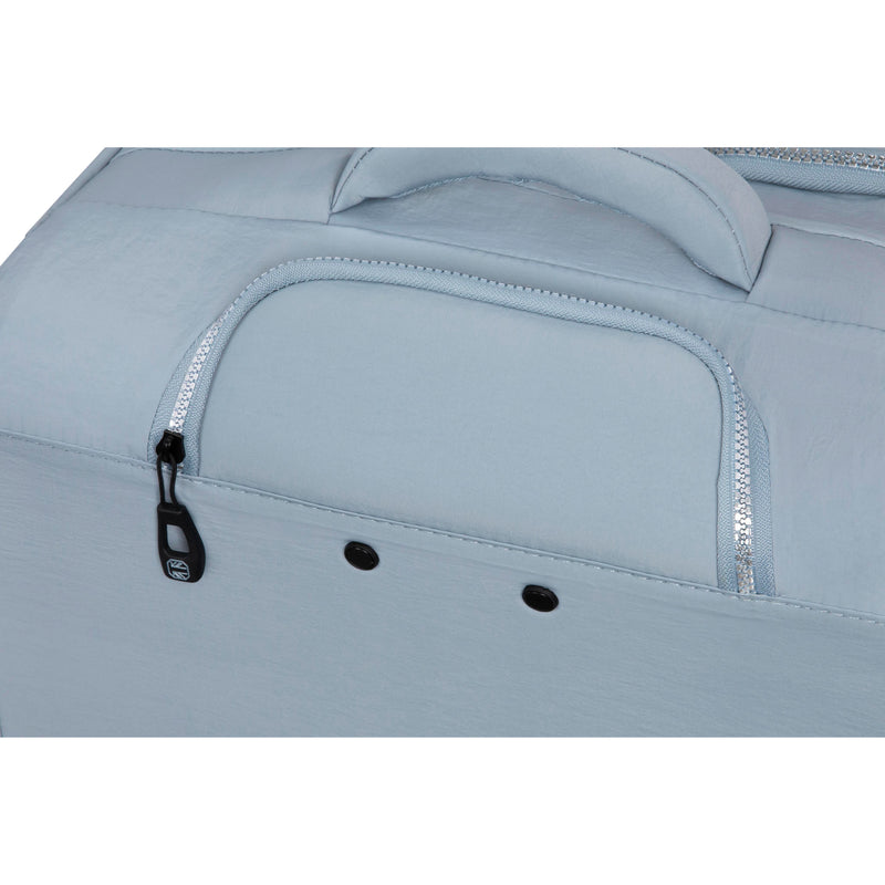 BRITBAG Ashdon 3 Piece Softside 8 Wheel Spinner Set (Light Blue)