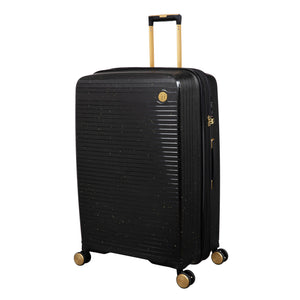 Spontaneous 3 Piece Hardside 8 Wheel Expandable Spinner Set (Black / Gold - Limited Edition)