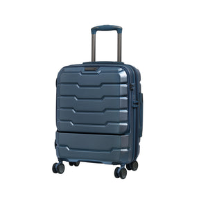 Prosperous 21" Hardside Checked 8 Wheel Expandable Spinner (Metallic Blue)